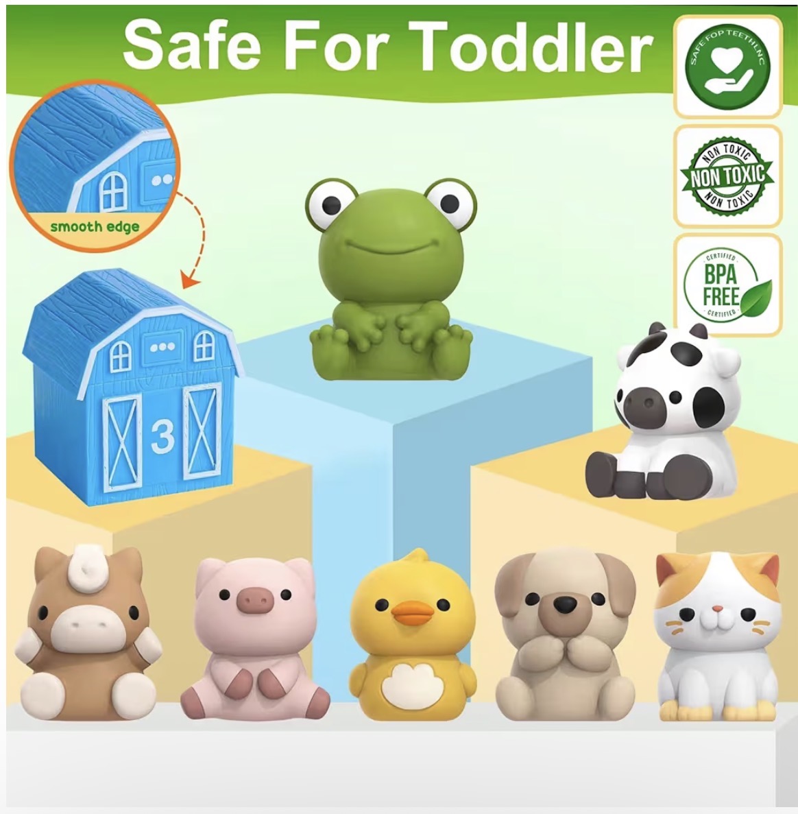 Nooche™ Montessori Farm Animal Set (20 pcs)
