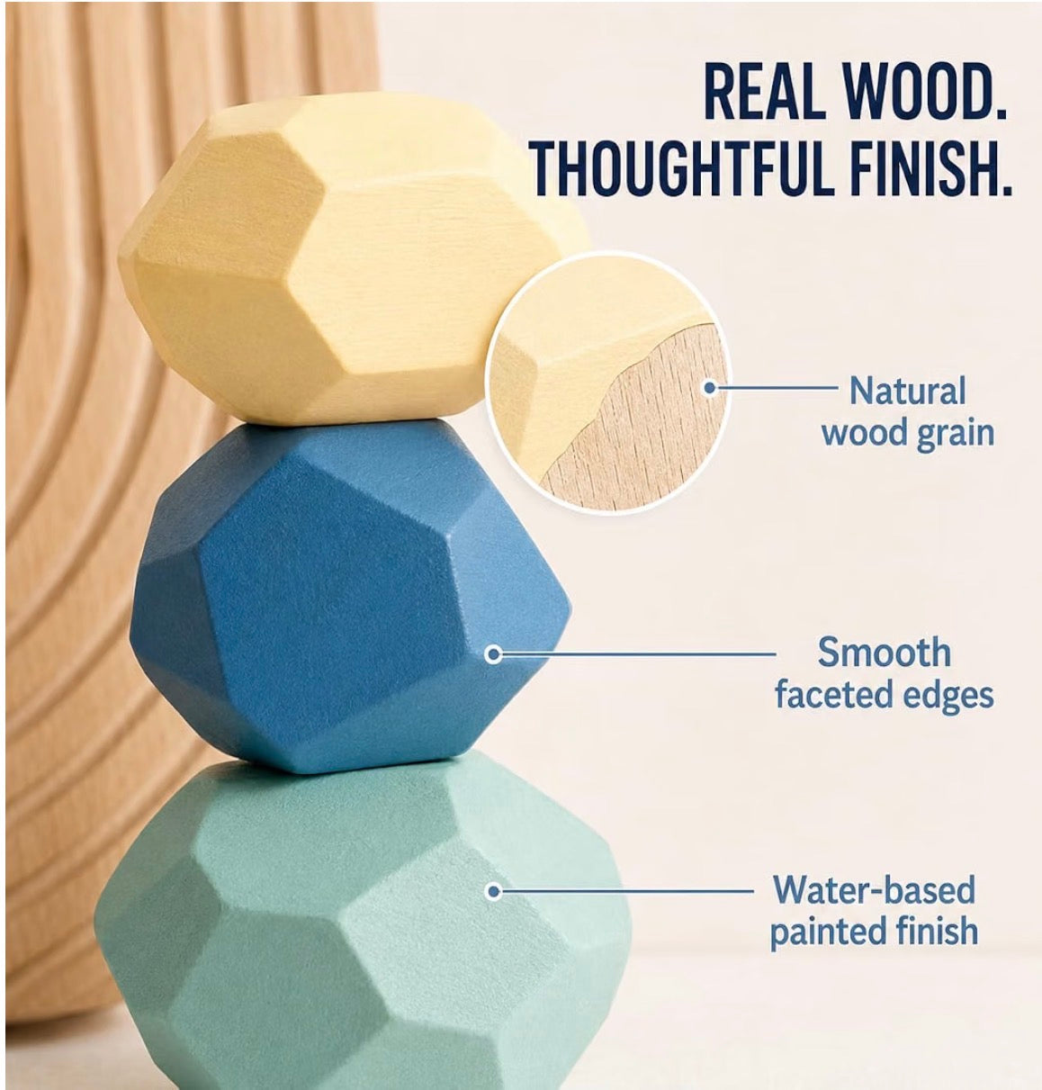 Nooche™ Montessori Balancing Rocks