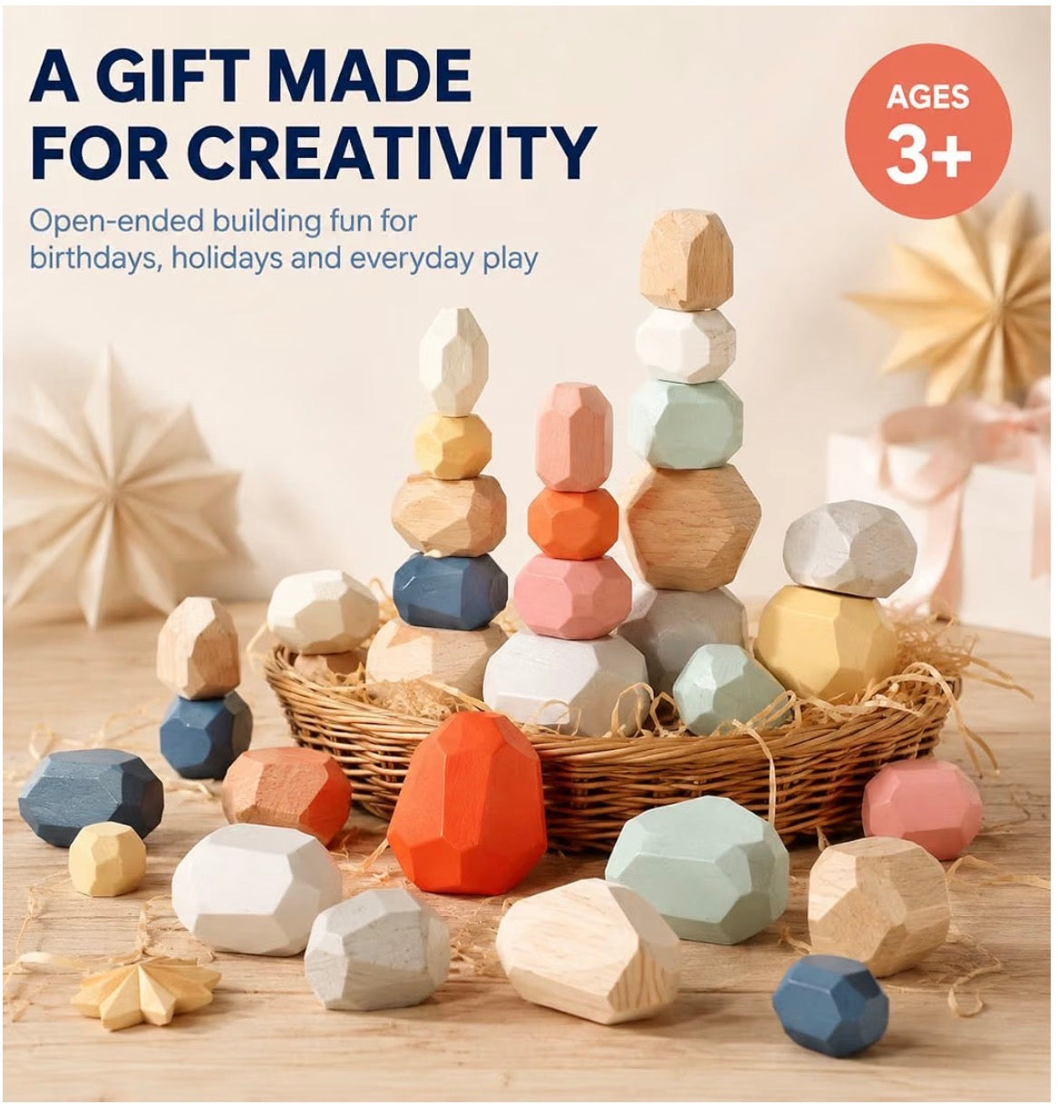 Nooche™ Montessori Balancing Rocks