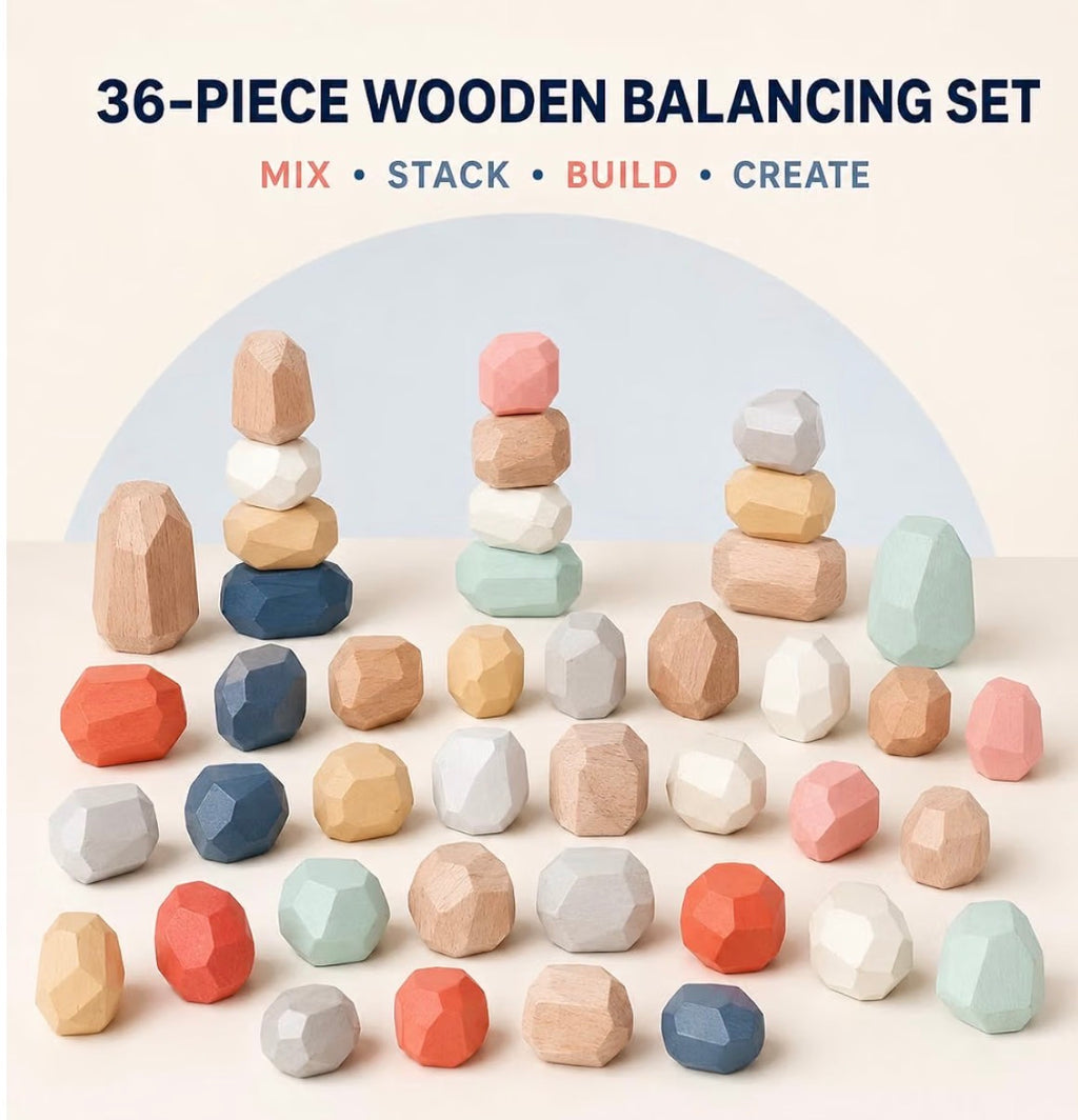 Nooche™ Montessori Balancing Rocks