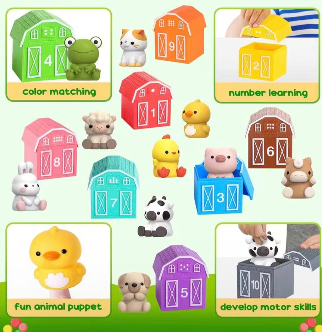 Nooche™ Montessori Farm Animal Set (20 pcs)