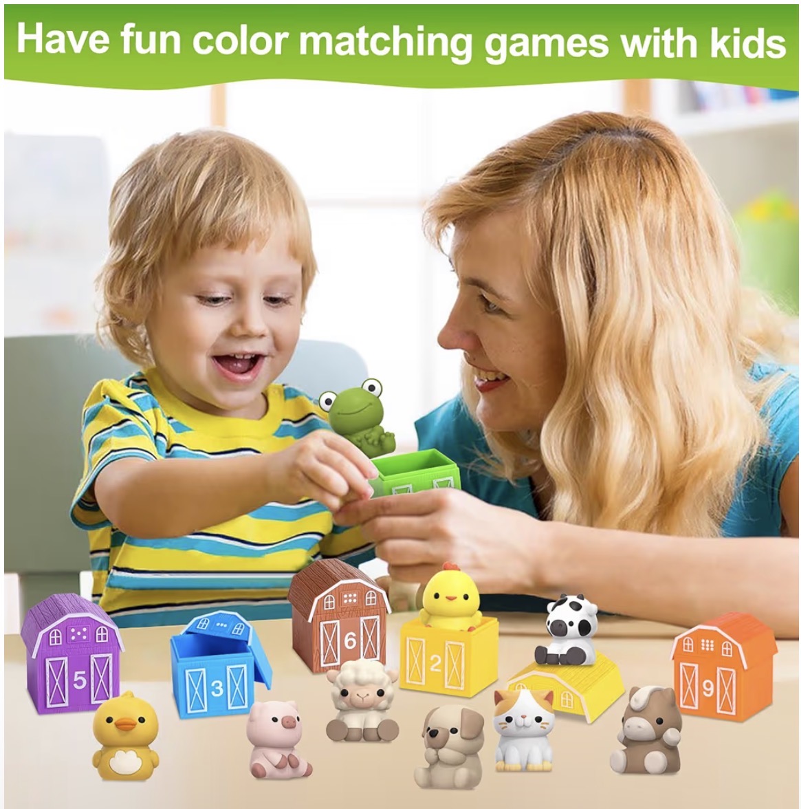 Nooche™ Montessori Farm Animal Set (20 pcs)