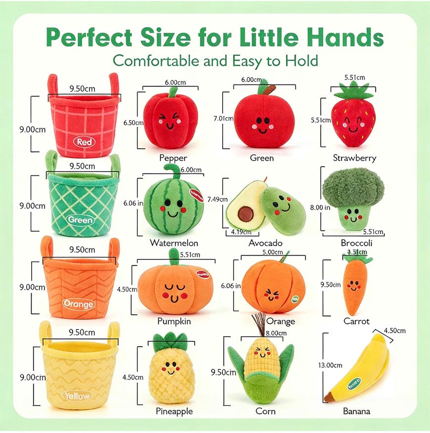 Nooche™ Montessori Fruit & Veggies Sorting Set