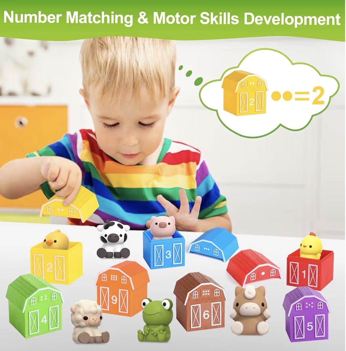 Nooche™ Montessori Farm Animal Set (20 pcs)