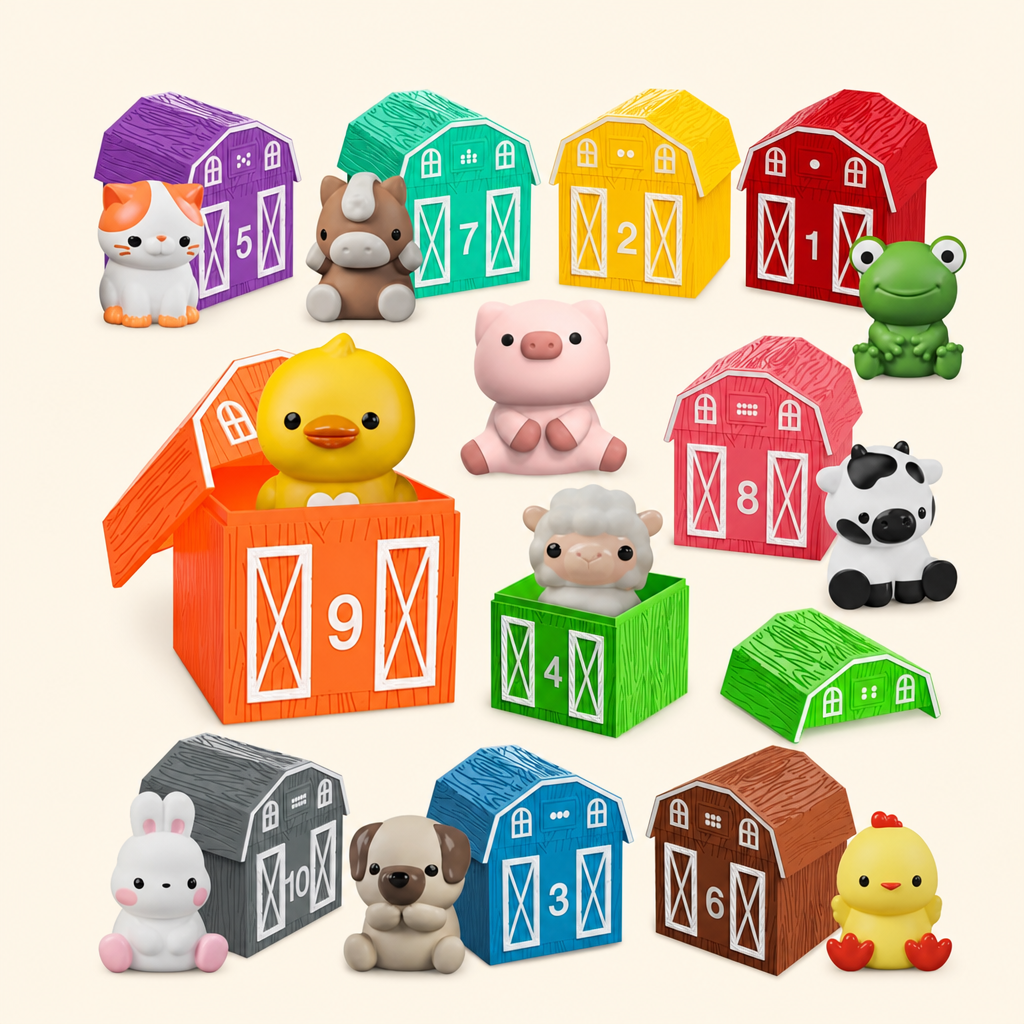 Nooche™ Montessori Farm Animal Set (20 pcs)